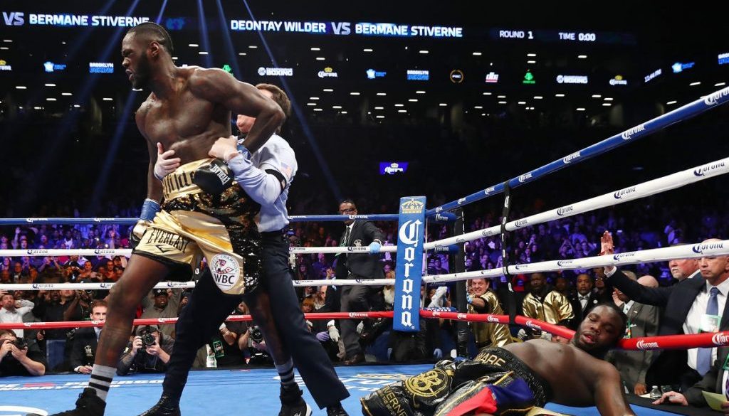 Deontay Wilder destroys Stiverne in 1 round and declares war on Anthony Joshua